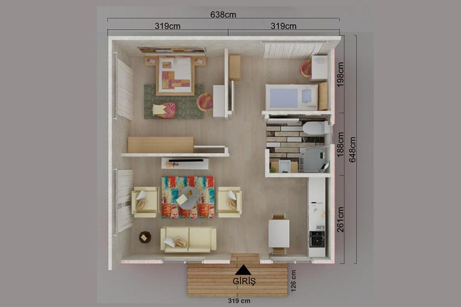 Kayseri Prefabrik 45 mt - Görsel 2