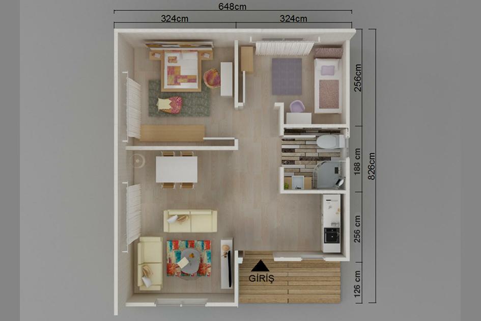 Kayseri Prefabrik 53 mt - Görsel 2